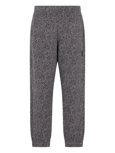 Giorgio Armani mélange-effect track pants Grey GM002487AF20656