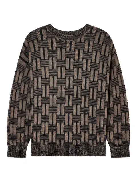 Giorgio Armani crew-neck sweater Brown GM002178AF20312