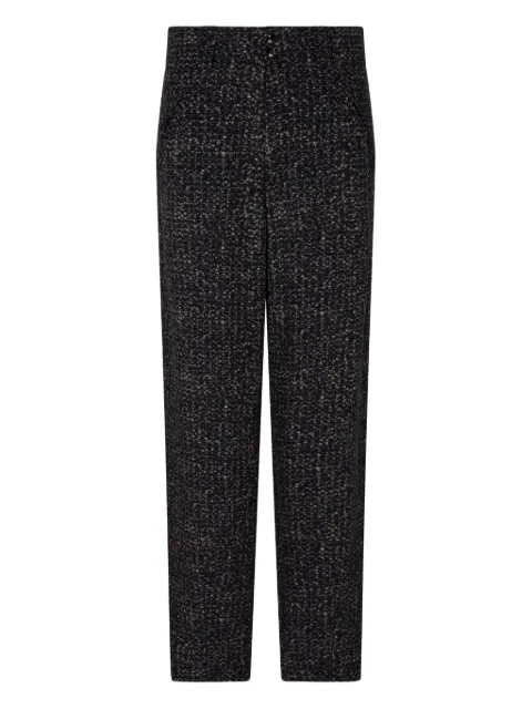 Giorgio Armani mélange-effect trousers Black GM002060TE17980
