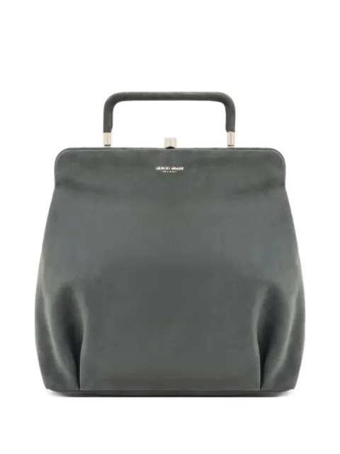 Giorgio Armani Frame logo-detail tote bag Grey GW001732AF18691
