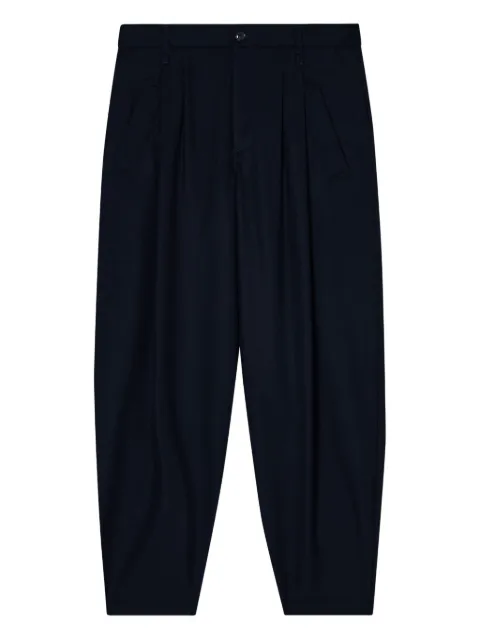 Giorgio Armani pleated tapered trousers Blue GM001421TE17638