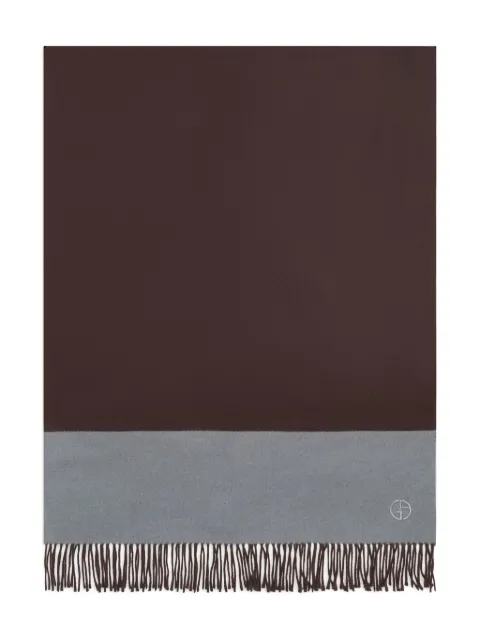 Giorgio Armani cashmere scarf Brown GW001927AF19145