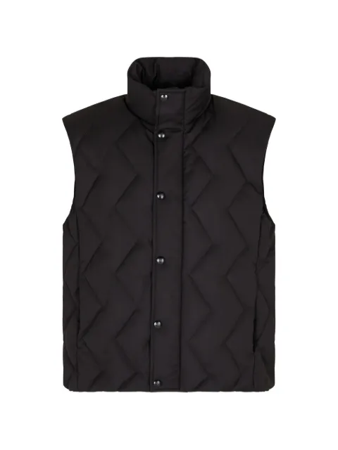 Giorgio Armani chevron-quilted gilet Black GM002011TE1
