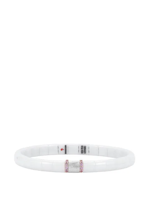 Roberto Demeglio 18K yellow and white gold sapphire stretch bracelet White PU4PBOSBZROR