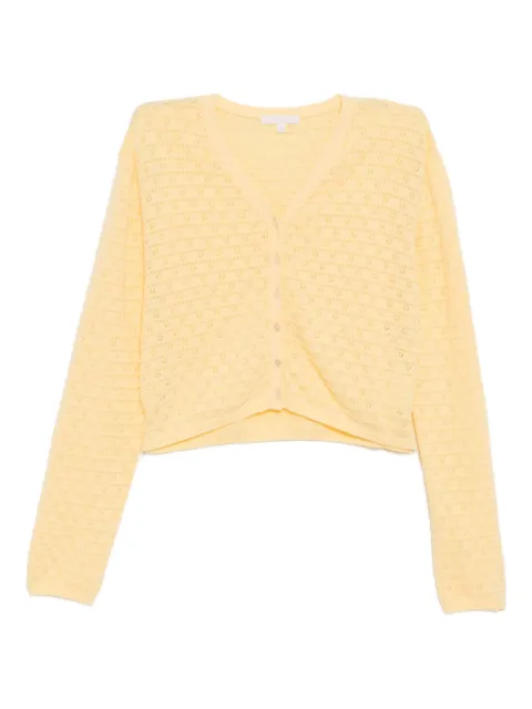 To b. by agnès b. Deisy striped cardigan Yellow 6273WX42