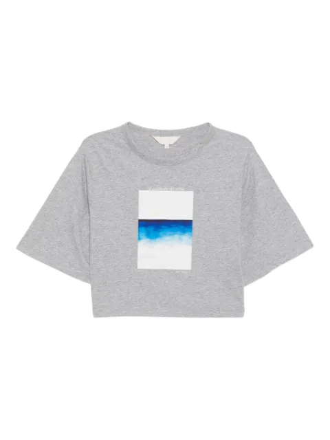 To b. by agnès b. sea-print T-shirt Grey 6300WU61
