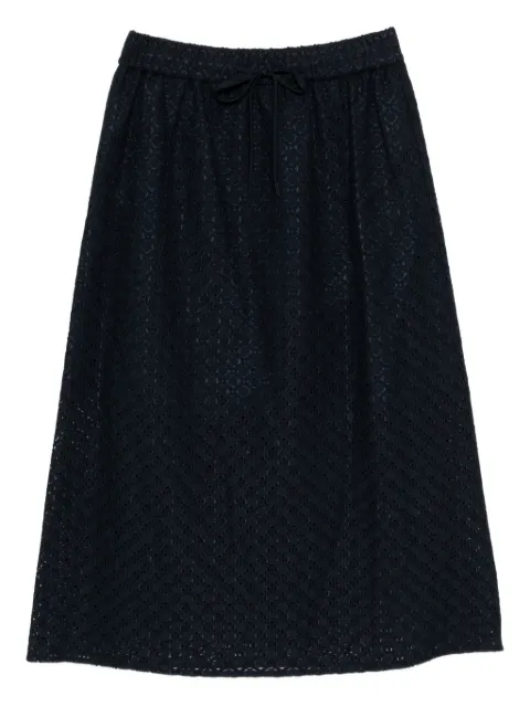 To b. by agnès b. Optical skirt Blue 6295WX45