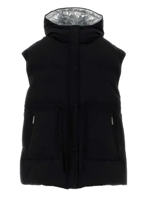 Herno Laminar hooded sleeveless down jacket Black PI00381DL12839