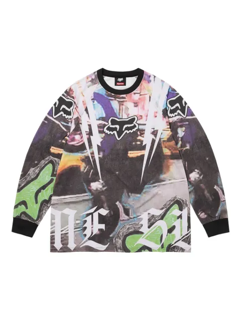 Supreme x Fox Racing® long-sleeve T-shirt Grey SU26234