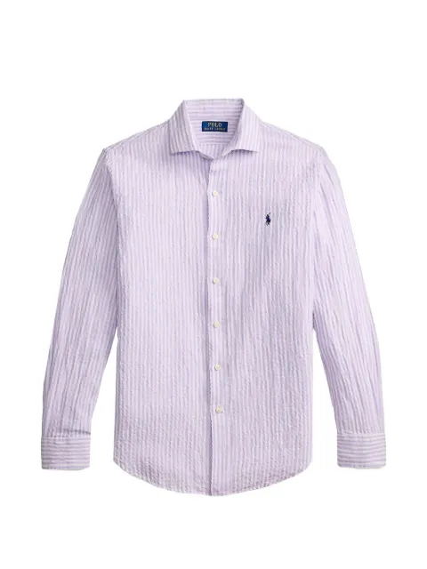 Polo Ralph Lauren striped seersucker shirt Purple 710B16700003