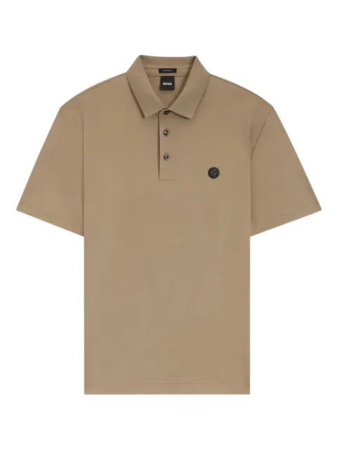 BOSS button logo polo shirt Neutrals 50555829