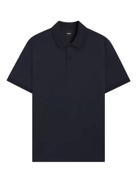 BOSS buttoned short-sleeve polo shirt Blue 50554185