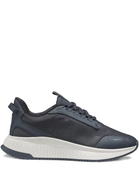 BOSS TTNM Evo trainers with textured fabric Blue 50557862