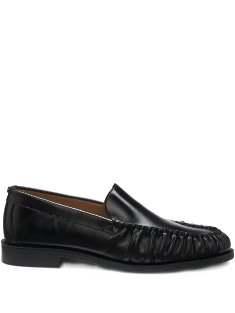 BOSS ruched-detailed loafers Black 50557685