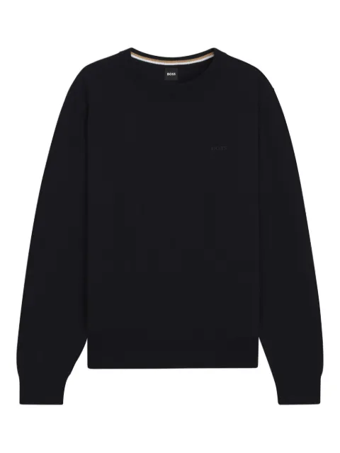 BOSS logo crew-neck sweatshirt Black 50556344