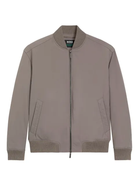 BOSS x ASTON MARTIN bomber jacket in water-repellent twill Grey 50553642