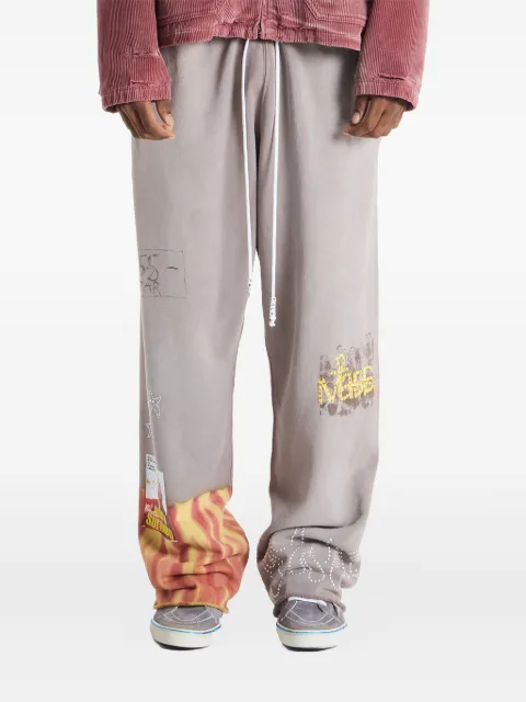 Paly mass print sweatpants Grey 5U005Q3009BRN