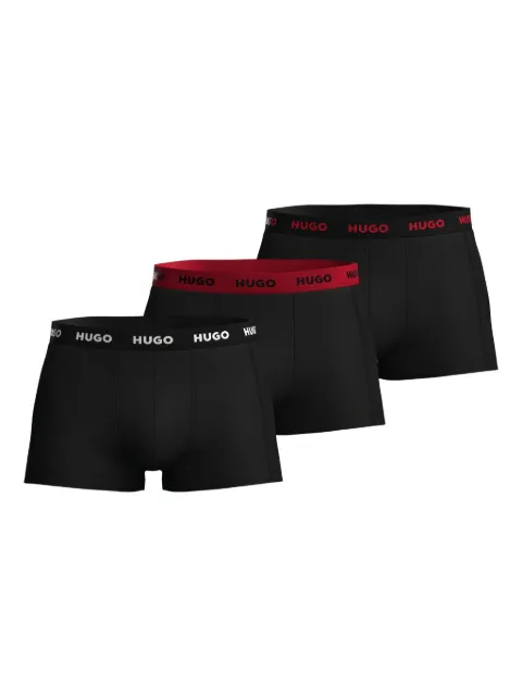 HUGO logo-waistband boxers (set of three) Black 50532611010
