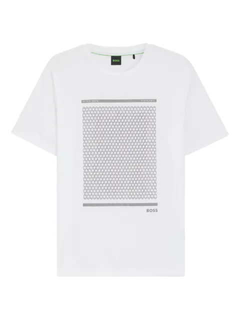 BOSS geometric-print T-Shirt White 50554333