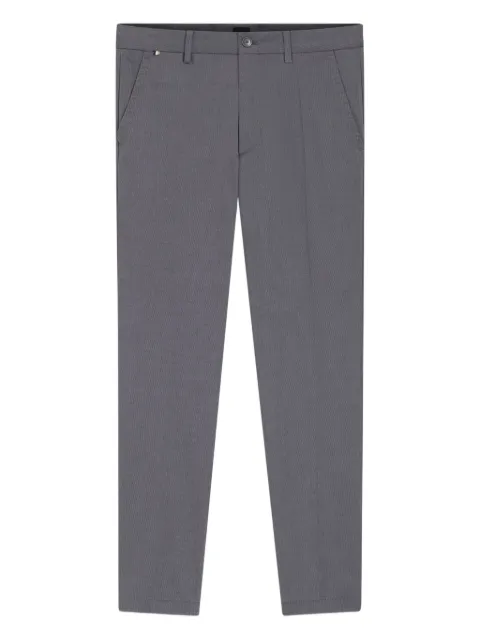 BOSS pressed-crease tapered trousers Grey 50553813