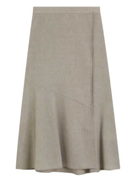 BOSS A-line melange midi skirt Neutrals 50554968