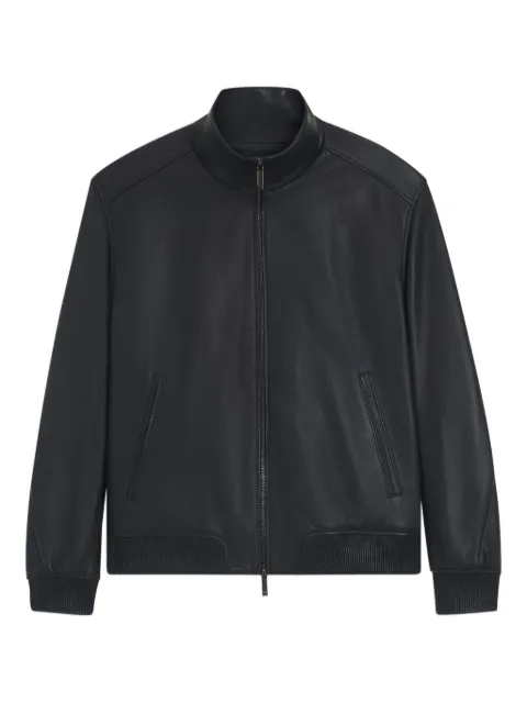 BOSS x ASTON MARTIN jacket in leather Blue 50553645
