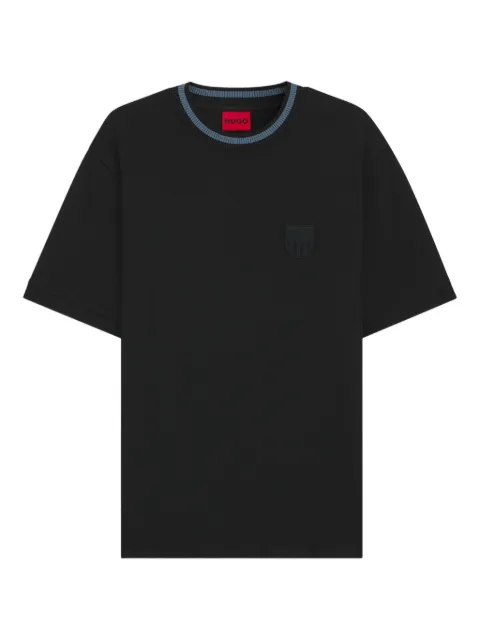 HUGO logo-patch t-shirt Black 50553453