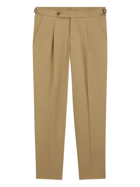 BOSS buckled tailored trousers Neutrals 50556704