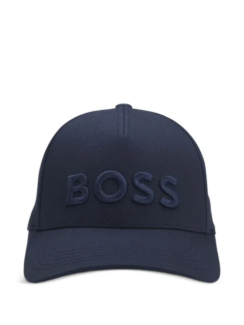 BOSS cotton-twill cap with embroidered logo Blue 50556418
