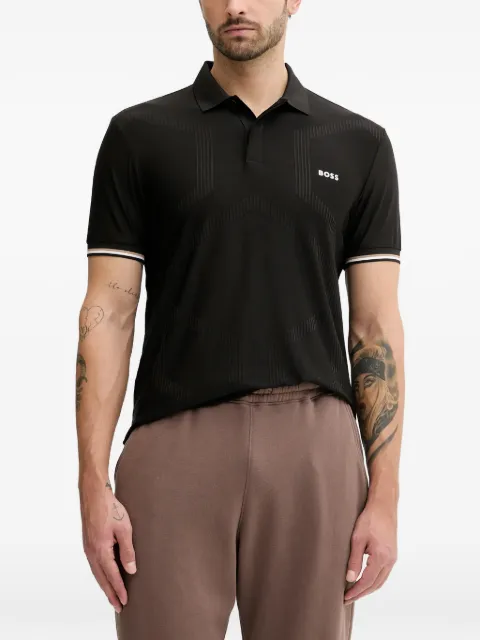 BOSS stripe-detail polo shirt 50554561