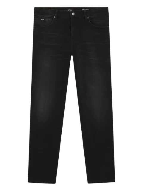 BOSS Maine regular-fit jeans in soft-touch denim Black 50556509