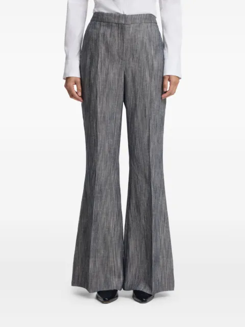 BOSS buttoned flared trousers Grey 50557133