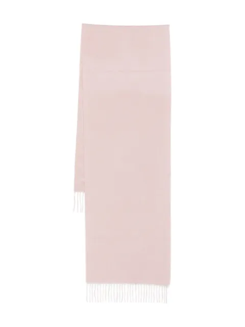 Begg x Co plain fringed scarf Pink ARRAN