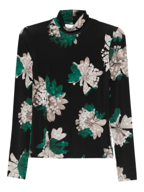 Christian Wijnants Tugal floral top Black TUGAL8405