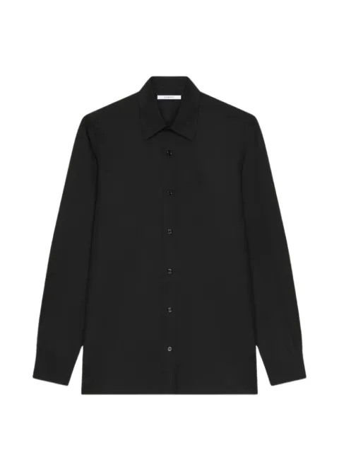 Givenchy logo-embroidered shirt Black BM617S16DE