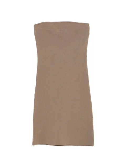 ENTIRE STUDIOS bandeau mini dress Brown ESSS26DR02237
