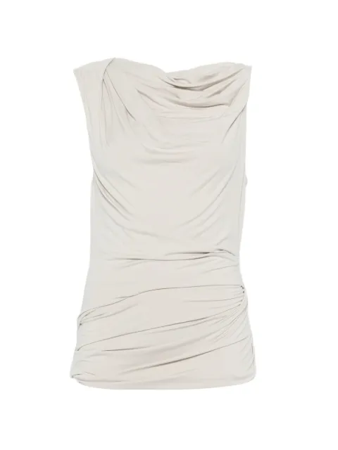 ENTIRE STUDIOS Drape gathered top Grey ESSS26TO01243