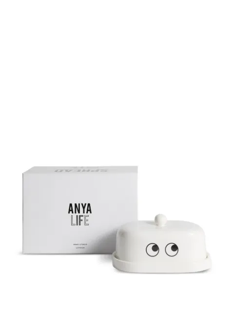 Anya Hindmarch Eyes butter dish White 196758