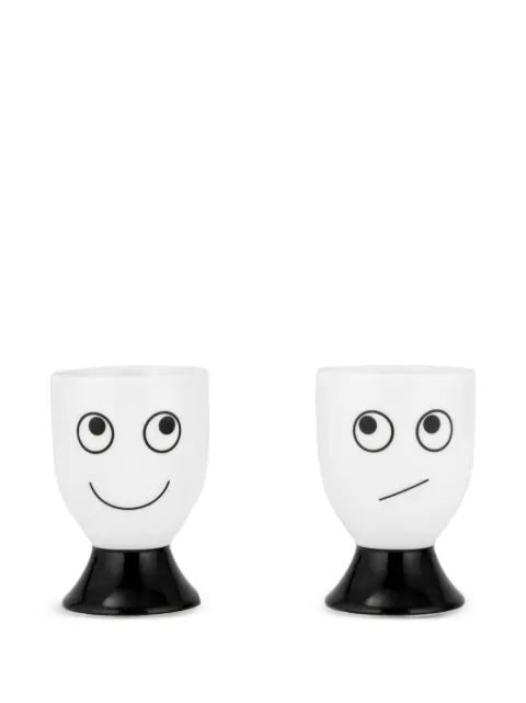 Anya Hindmarch Eyes egg-cup set (5cmx6.5cmx4cm) White 180153