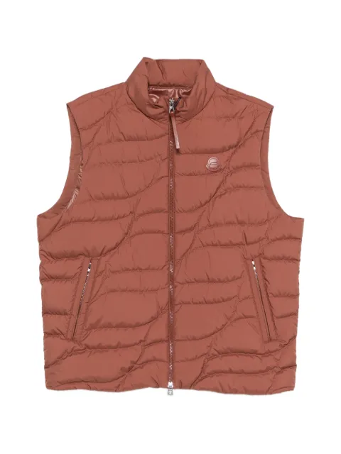 Moncler quilted zip gilet Brown L10911A00003597YW