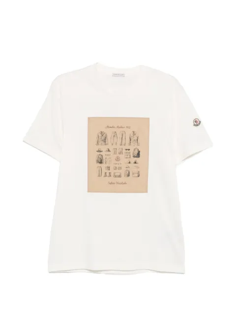 Moncler archive graphic T-shirt White L10918C0004289B8U