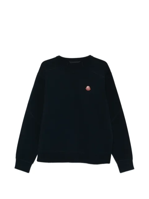 Moncler logo-patch sweatshirt Blue L10918G0000189B9F