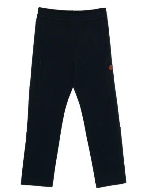 Moncler logo-patch track pants Blue L10918H0000189B9F