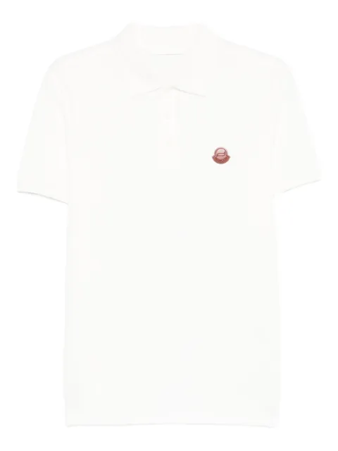 Moncler logo-appliqué polo shirt White L10918A0000189A16