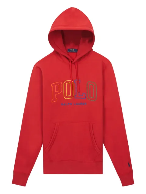 Polo Ralph Lauren logo-detail cotton hoodie Red 710926600002