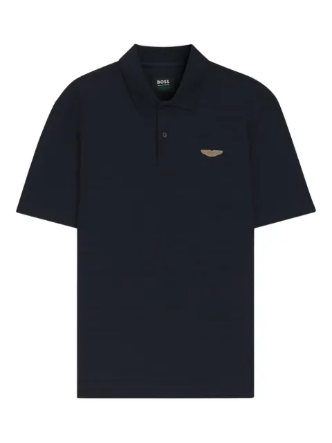 BOSS x Aston Martin polo shirt in cotton jacquard Blue 50556174