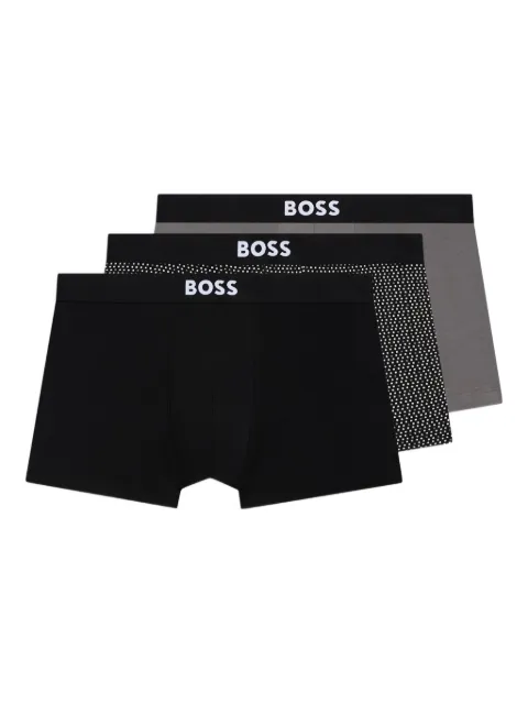 BOSS logo-waistband boxers (pack of three) Black 50549832