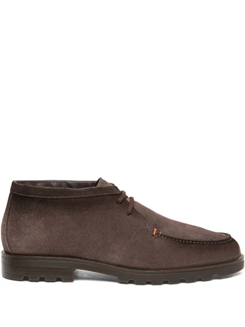 Santoni Desert lace-up fastening boots Brown MGDC18609DTRAGEX
