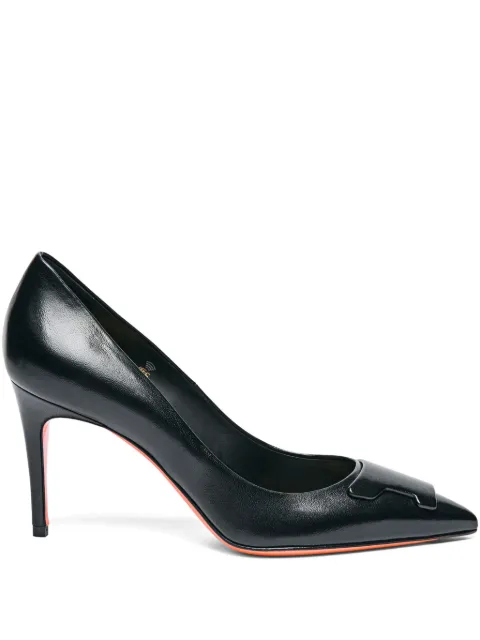 Santoni 85mm Sibille high-heel pumps Black WDID71207HI2TSZA