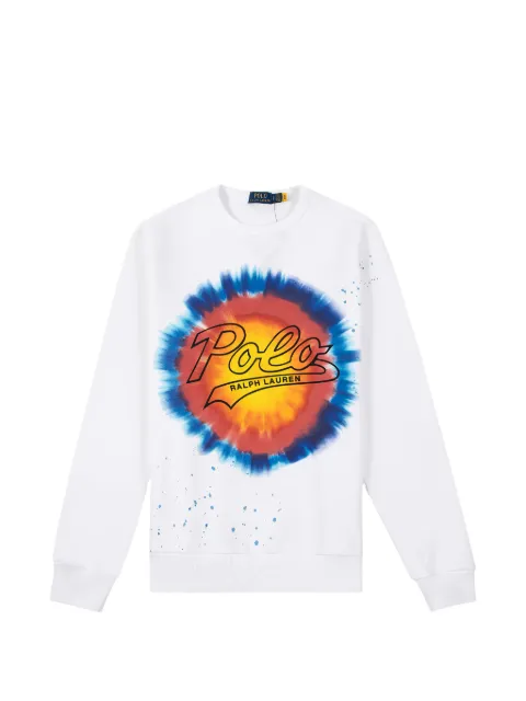 Polo Ralph Lauren logo tie-dye sweatshirt White 710890800001